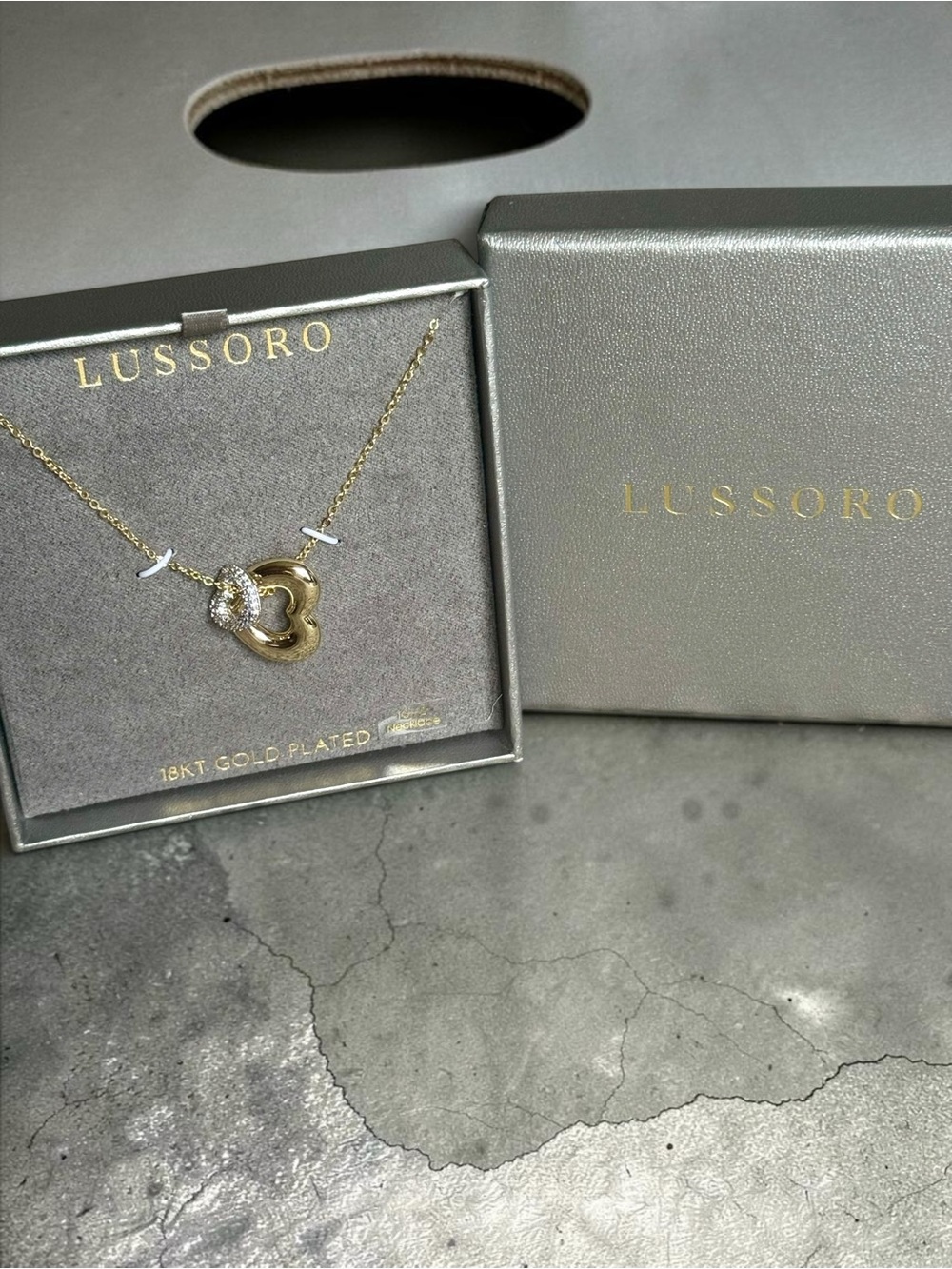 Lussoro 18KT Gold-Plated Heart Pendant Necklace - Gold